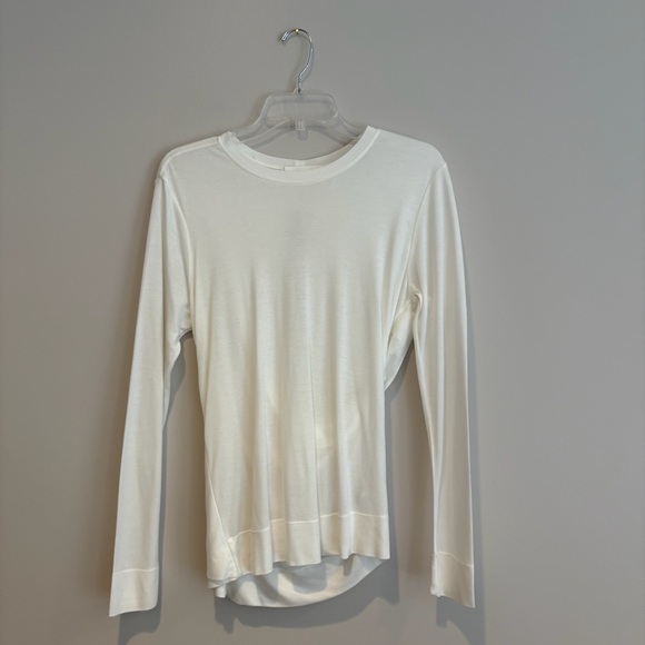 Helmut Lang Twist Back White Long Sleeve Tee - Picture 2 of 7